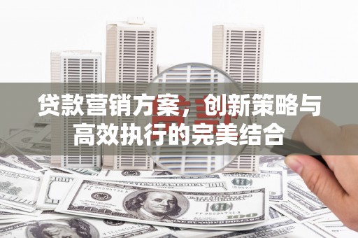 锡林郭勒贷款营销方案，创新策略与高效执行的完美结合