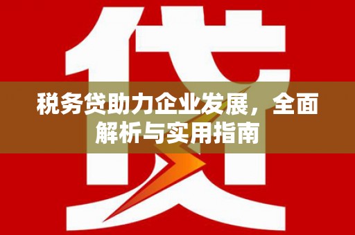 锡林郭勒税务贷助力企业发展，全面解析与实用指南