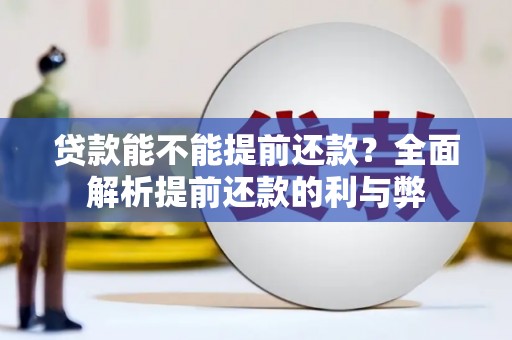 锡林郭勒贷款能不能提前还款？全面解析提前还款的利与弊