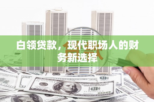 锡林郭勒白领贷款，现代职场人的财务新选择