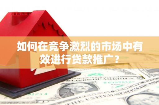 锡林郭勒如何在竞争激烈的市场中有效进行贷款推广？