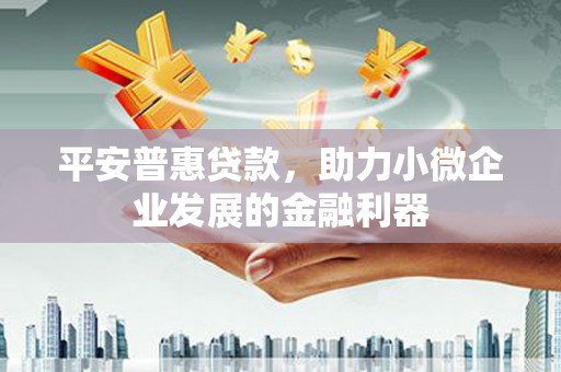 锡林郭勒平安普惠贷款，助力小微企业发展的金融利器