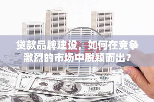 锡林郭勒贷款品牌建设，如何在竞争激烈的市场中脱颖而出？