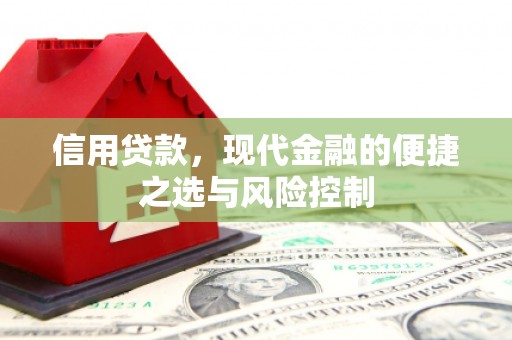 锡林郭勒信用贷款，现代金融的便捷之选与风险控制