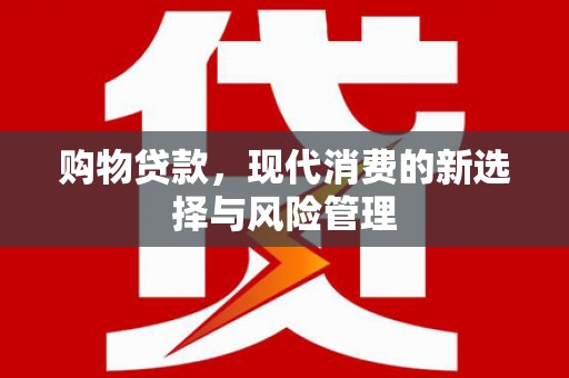 锡林郭勒购物贷款，现代消费的新选择与风险管理