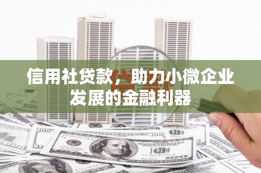 锡林郭勒信用社贷款，助力小微企业发展的金融利器