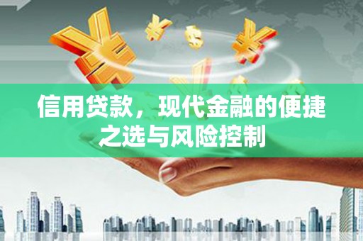 锡林郭勒信用贷款，现代金融的便捷之选与风险控制