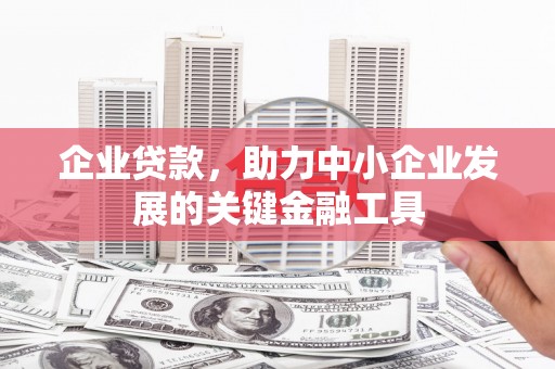 锡林郭勒企业贷款，助力中小企业发展的关键金融工具