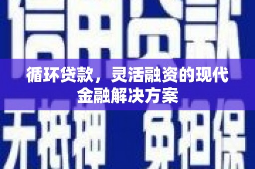 锡林郭勒循环贷款，灵活融资的现代金融解决方案