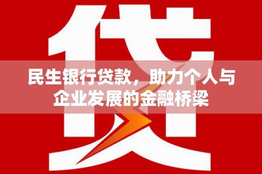 锡林郭勒民生银行贷款，助力个人与企业发展的金融桥梁