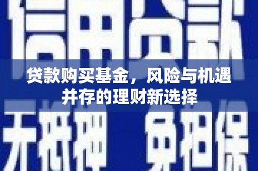 锡林郭勒贷款购买基金，风险与机遇并存的理财新选择