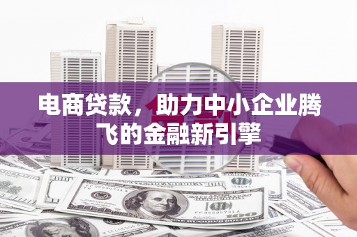 锡林郭勒电商贷款，助力中小企业腾飞的金融新引擎