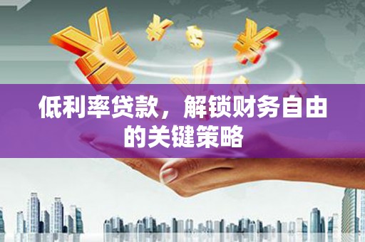 锡林郭勒低利率贷款，解锁财务自由的关键策略