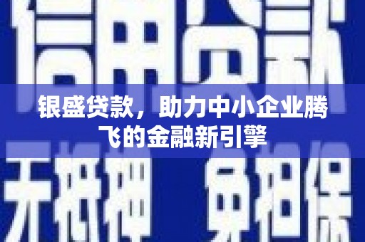 锡林郭勒银盛贷款，助力中小企业腾飞的金融新引擎