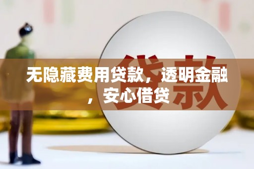 锡林郭勒无隐藏费用贷款，透明金融，安心借贷