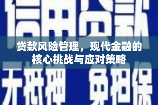 锡林郭勒贷款风险管理，现代金融的核心挑战与应对策略